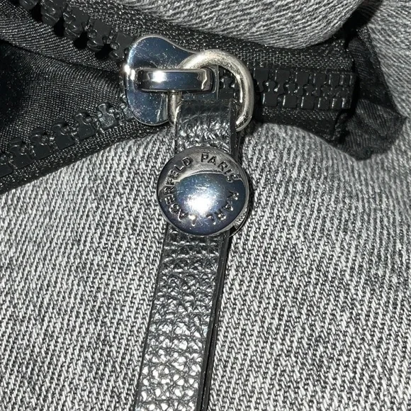 NWT Karl Lagerfeld Amour Denim Quilted Tote Bag 13.5 x 6 x 14 - Picture 10 of 15